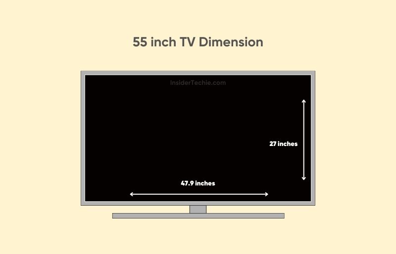 55 inch TV Dimensions