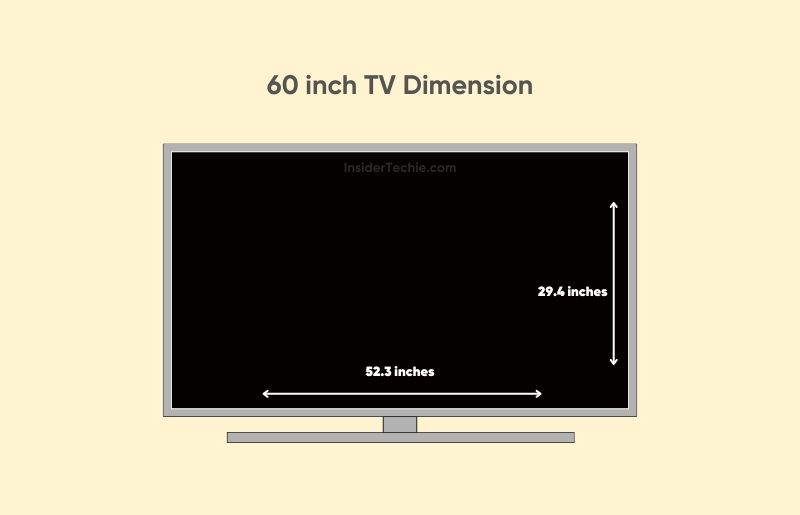 60 inch TV Dimensions