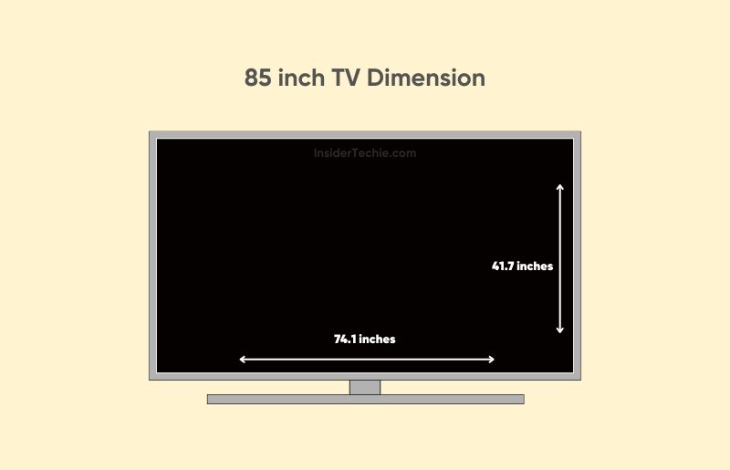 85 inch TV Dimensions