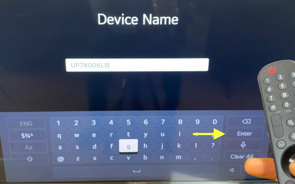 Change LG TV Name