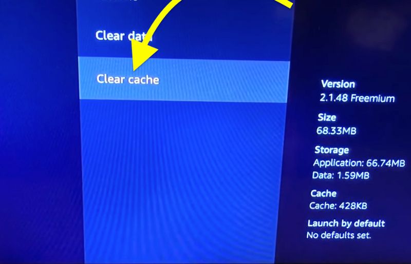 Clear Firestick Cache