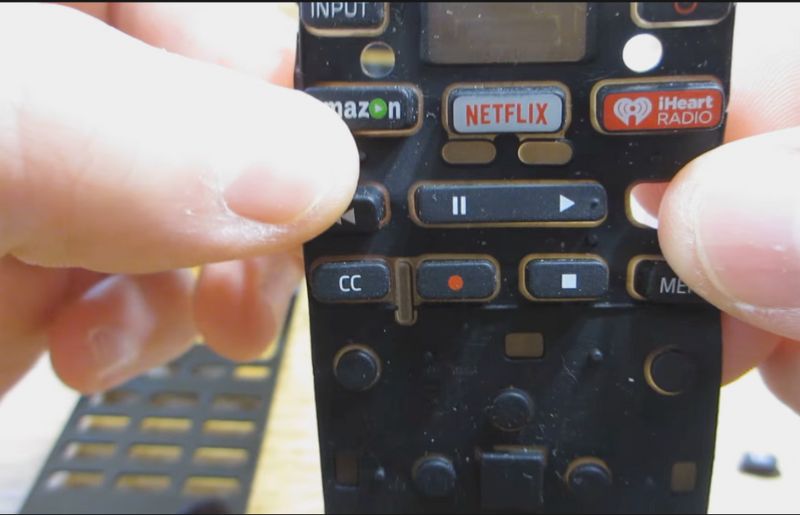 Clean Vizio TV Remote