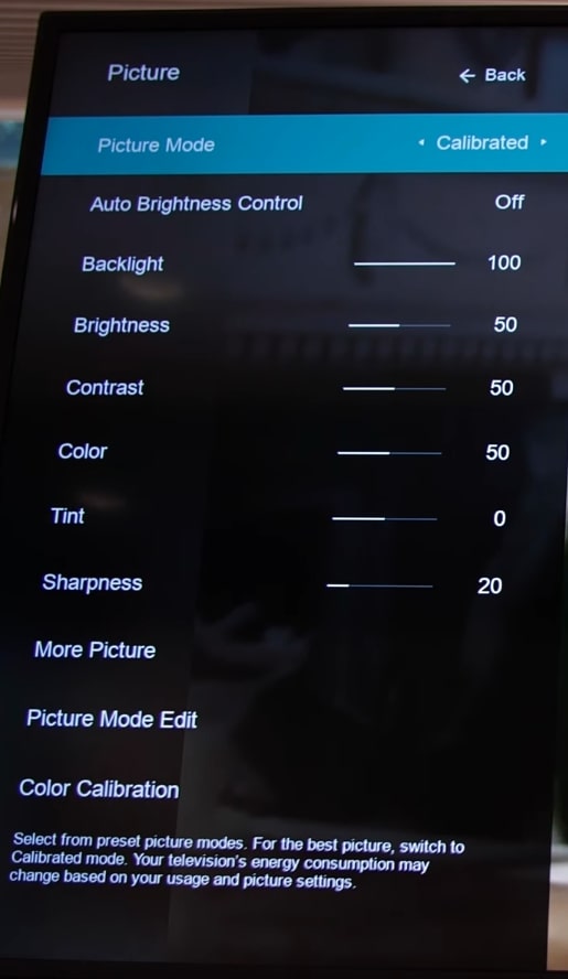 Adjust Vizio TV Picture Settings