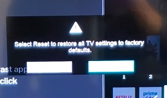 Reset Vizio TV