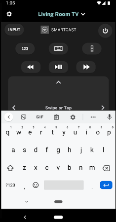 Type With VIZIO Mobile App