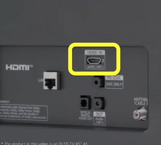 connect soundbar to hdmi port