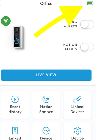 Check Ring Camera Battery Charge