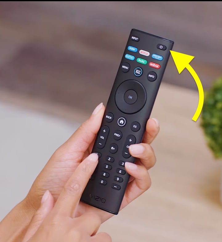 Power Button on Vizio TV Remote