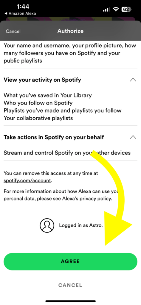 Authorize Spotify