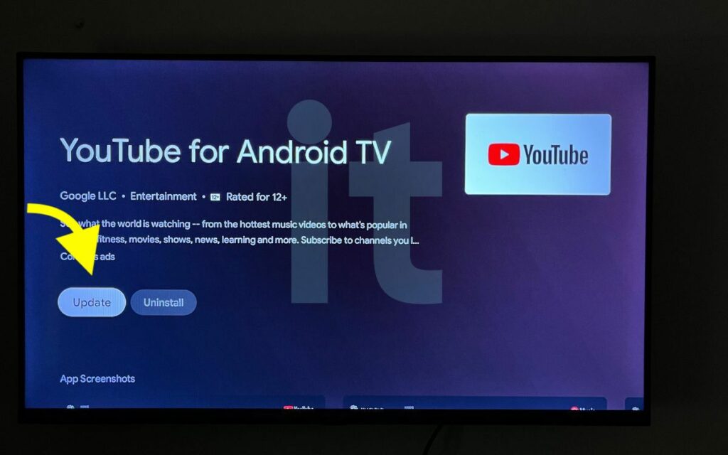 Update YouTube TV app