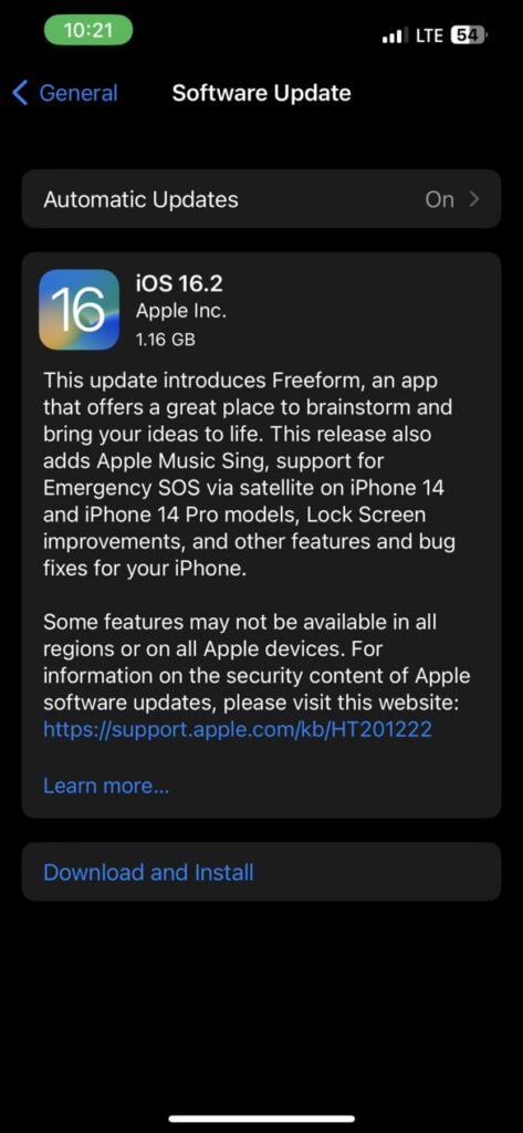 Update iOS