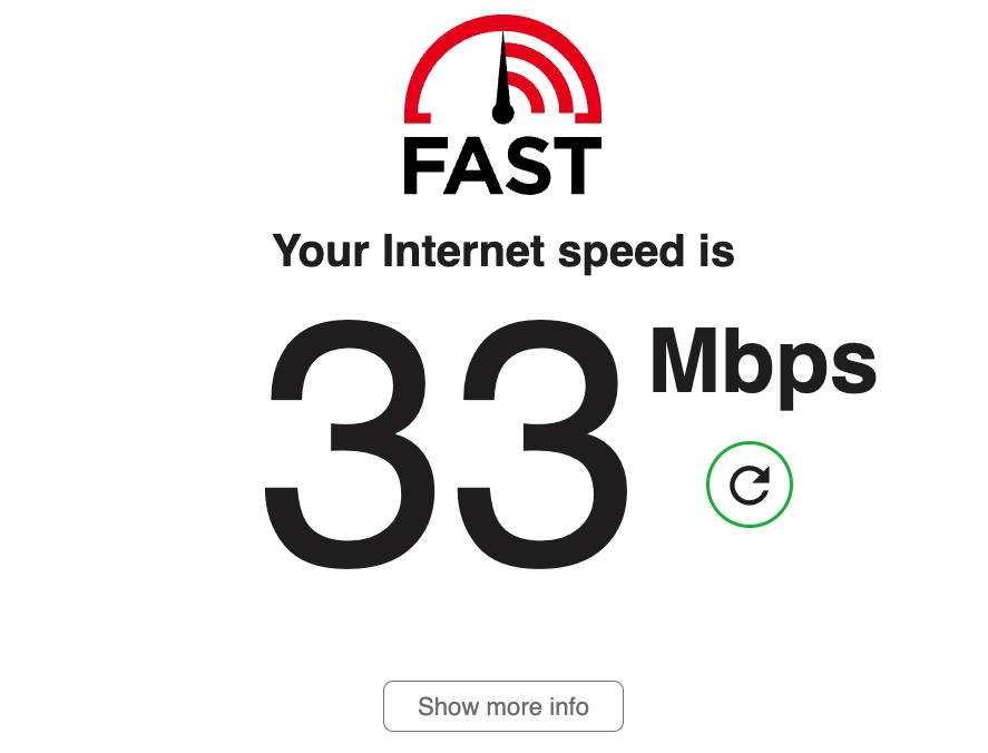 Internet speed test