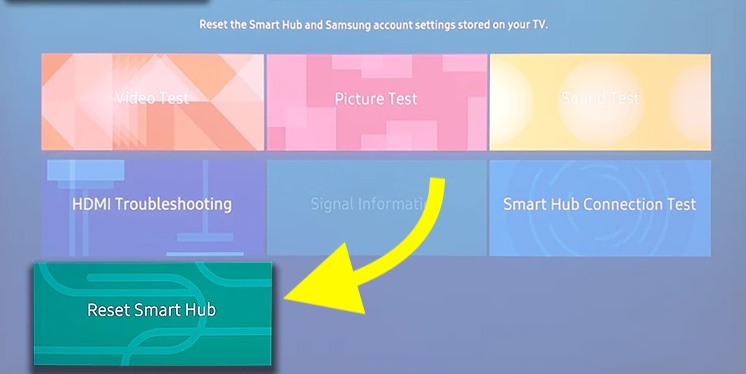 Reset Smart Hub on TV