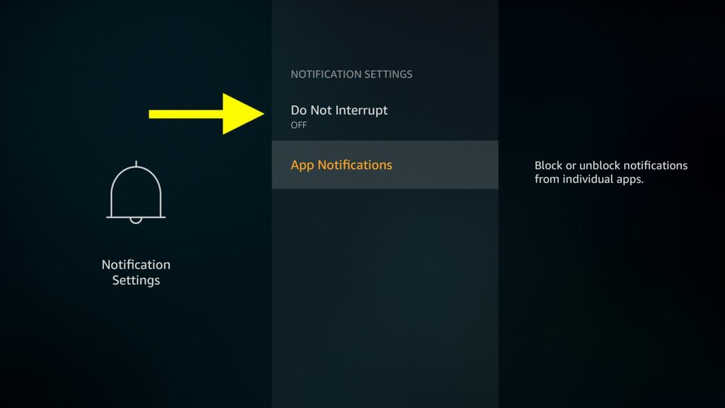 Enable Do Not Interrupt On Fire TV