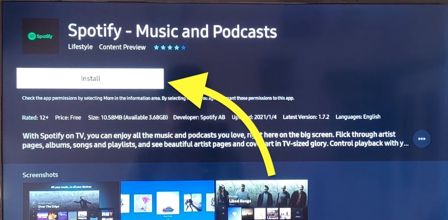 install apps on Samsung TV