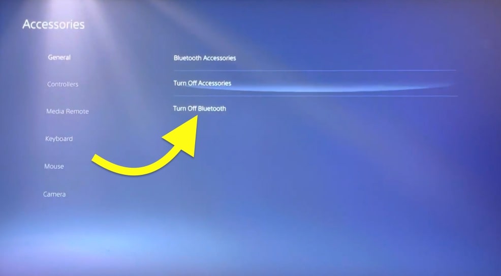 how to turn off bluetooth on playstation 5 controller