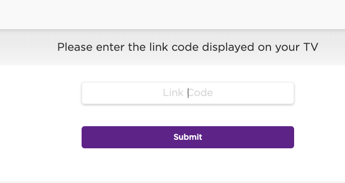 enter roku activation code