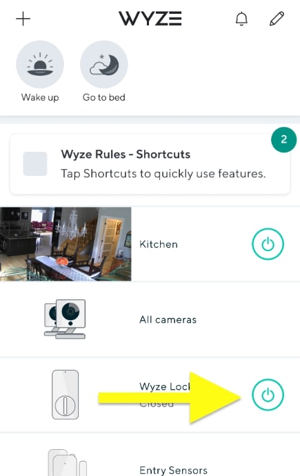 power off wyze camera