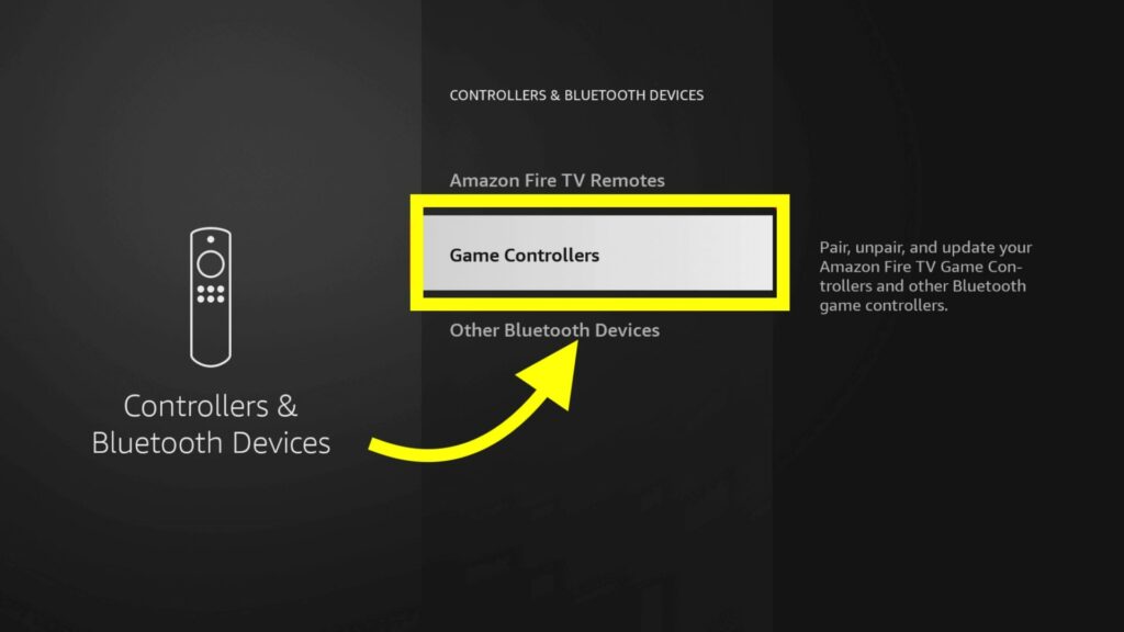 Pair Game Controller on Firestick