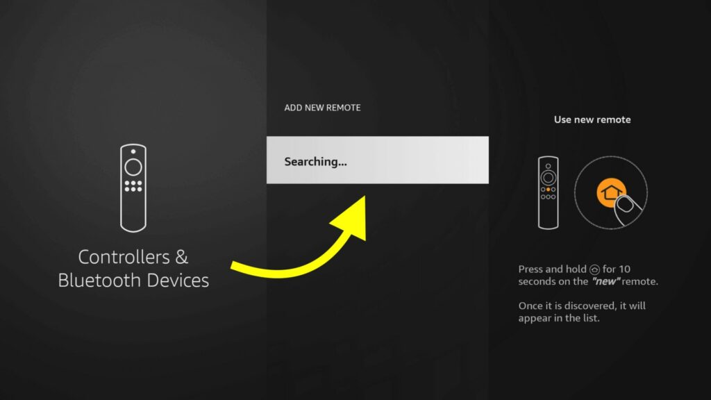 searching new firestick remote