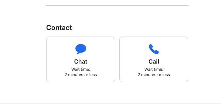 chat or call apple support