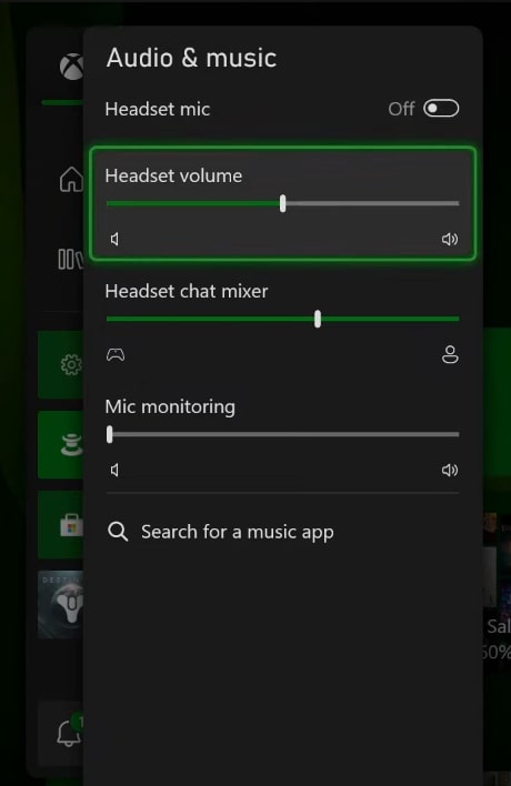 xbox audio settings