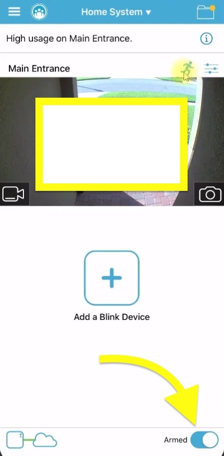 arm blink camera