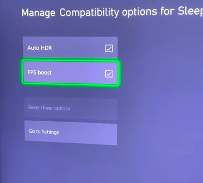 enable fps boost xbox