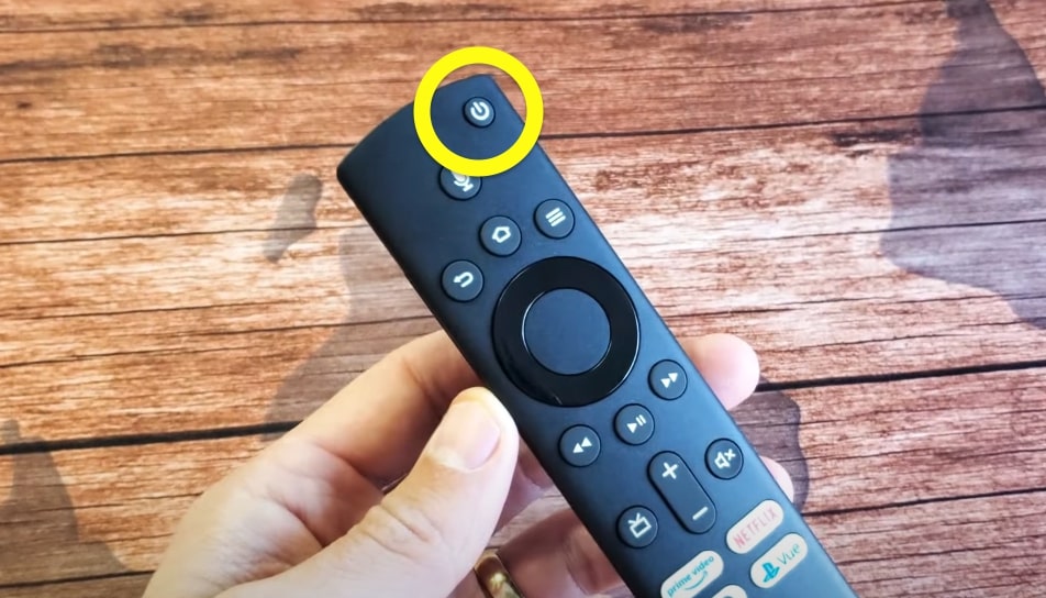 press power button on remote