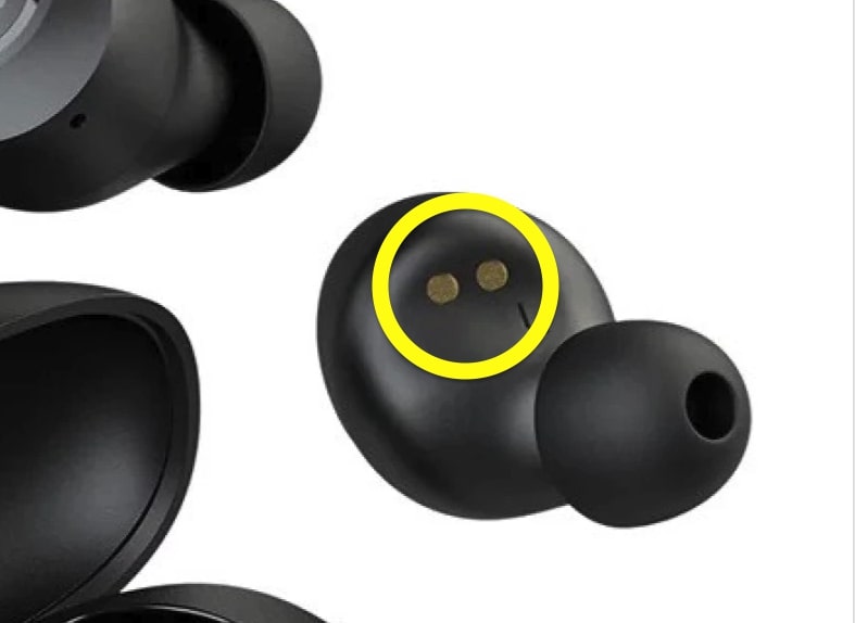 jlab earbuds charging contacts