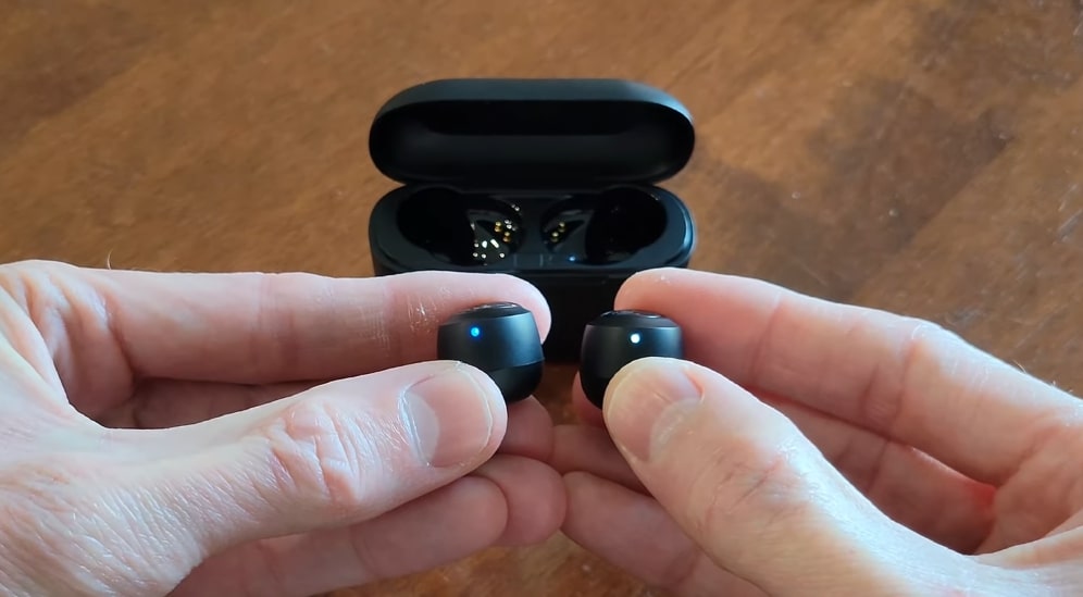 jlab earbuds in pairing mode