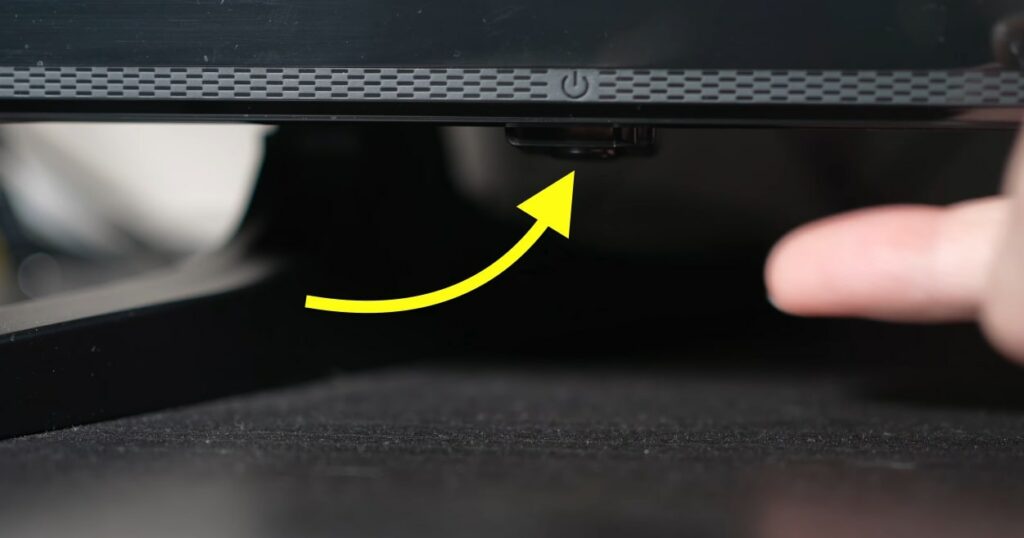 power button on samsung tv