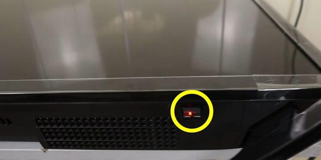 samsung tv power button on right side
