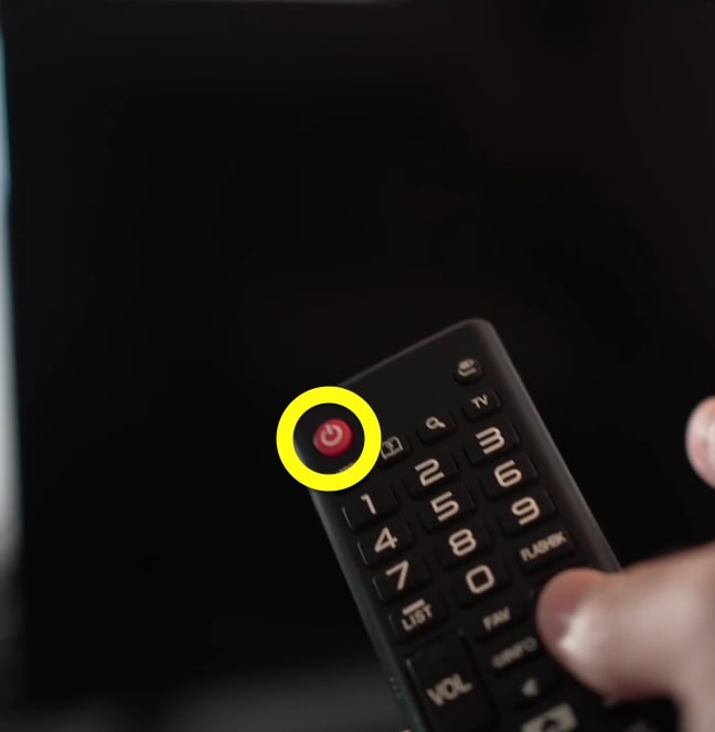 samsung tv remote power button