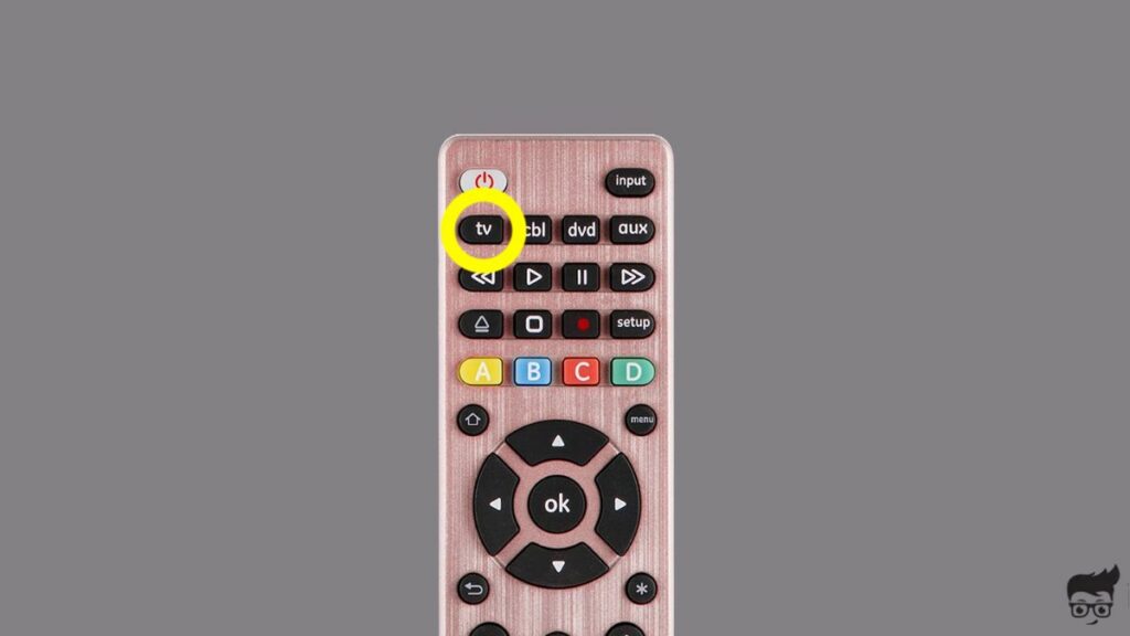GE Universal Remote - TV Button