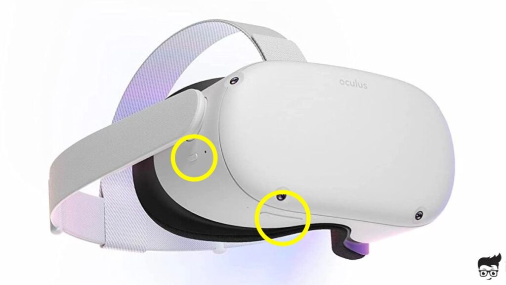 Power and Volume button on Oculus Quest 2