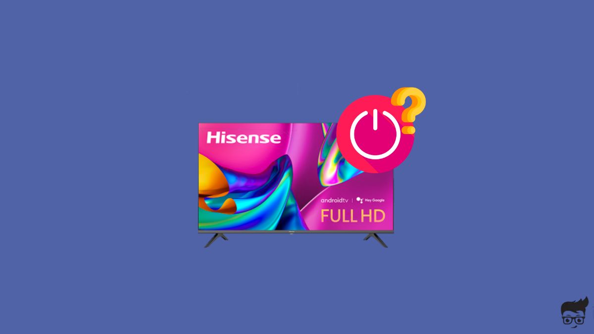 Where is the power button on Hisense TV