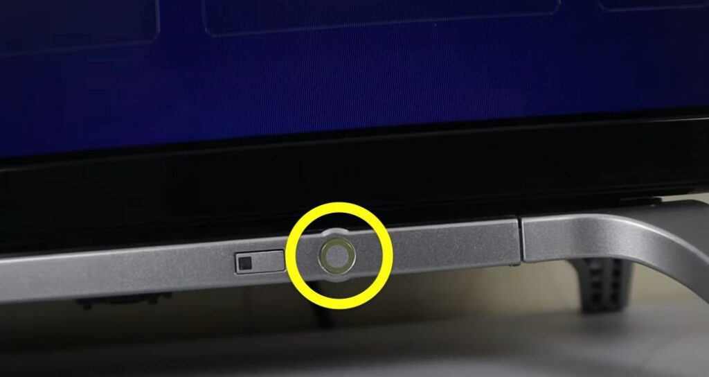 power button on toshiba tv