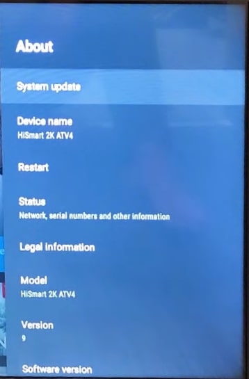 update hisense android tv