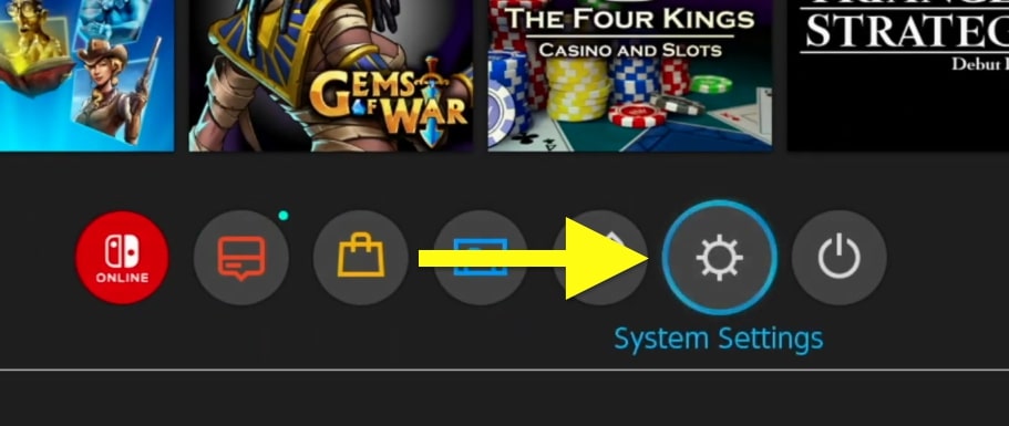 nintendo system settings